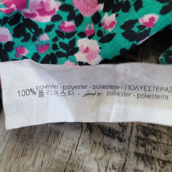 Zara Floral Crop Top Size Medium - Picture 10 of 11